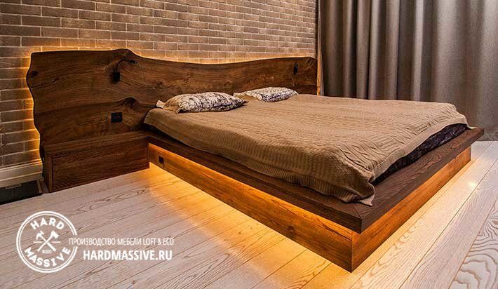 Кровати из массива дерева на заказ
