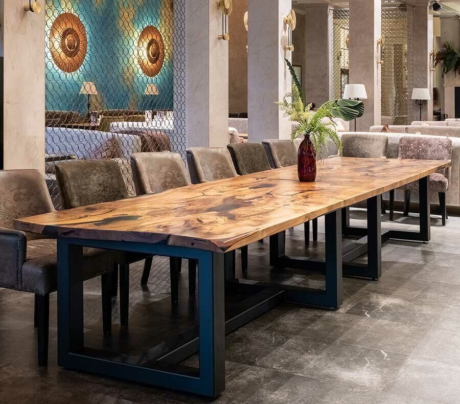 Большие круглые, овальные и прямоугольные обеденные столы для кухни - Мебель Welcome