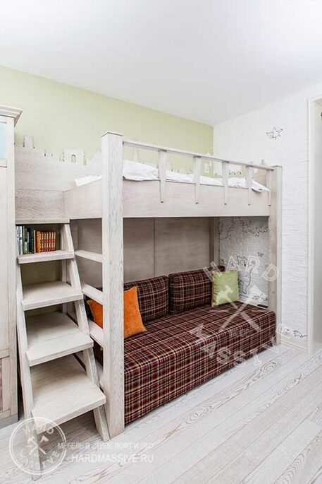 Кровать двухъярусная детская любимый дом